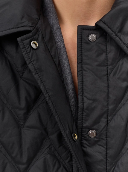 Пальто с фигурной стежкой  