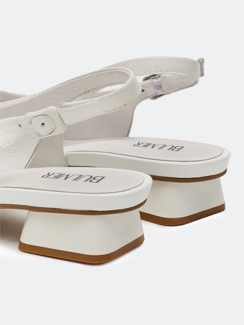 Туфли слингбэки из натуральной кожи