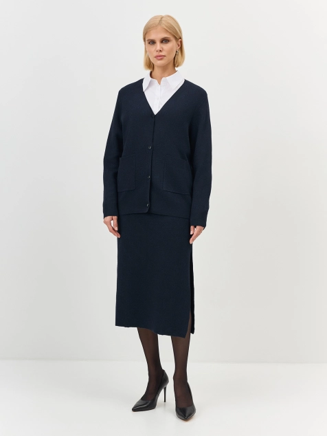 Жакардовый кардиган с блеском