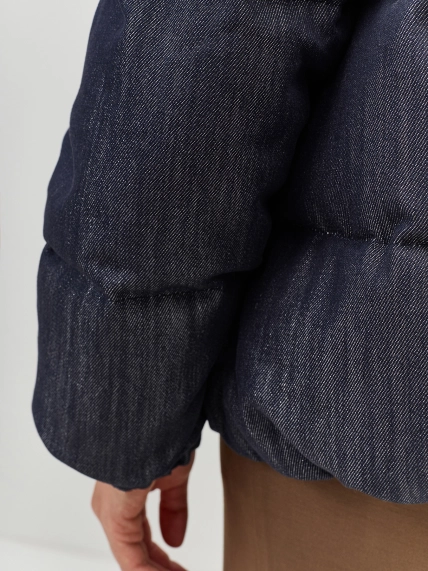 Теплая куртка с трикотажной манишкой