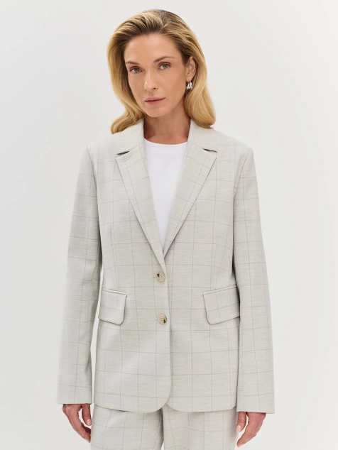 Базовый жакет в клетку