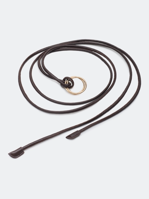 Ремень-шнурок с круглой пряжкой