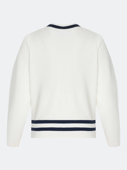 Кардиган с контрастными полосками