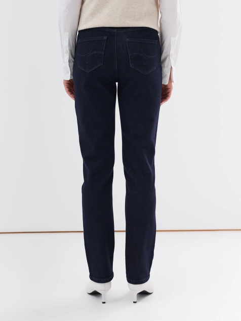 Зауженные джинсы с деликатной варкой