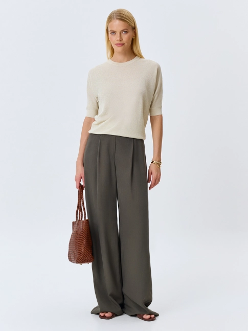 Брюки палаццо из 100% тенселя