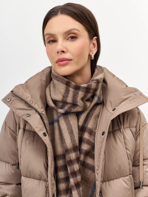 Шарф в клетку из 100% шерсти