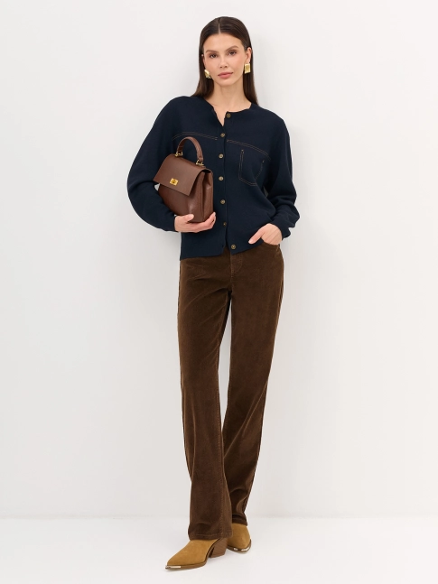 Вельветовые джинсы в цвете мокко