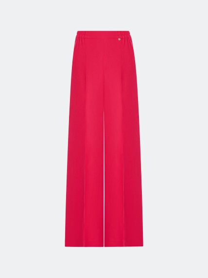 Льняные брюки с мягкими стрелками