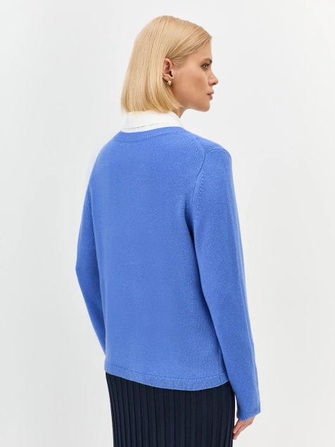 Яркий джемпер с шерстью