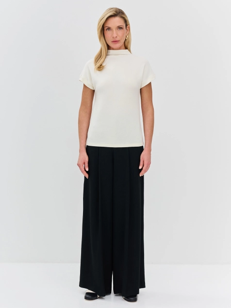 Брюки-палаццо из 100% ацетата