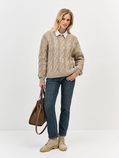 Утепленные джинсы с винтажной варкой