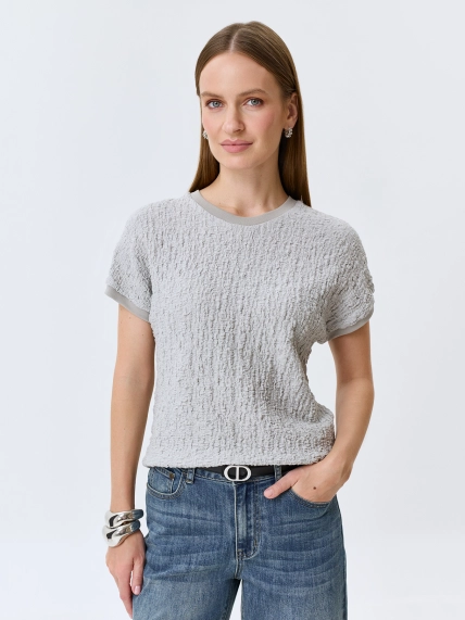 Топ из фактурного трикотажа