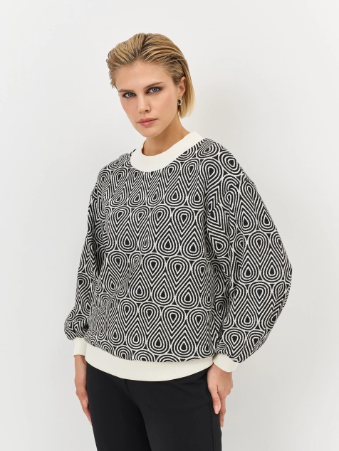 Джемпер с графичным принтом