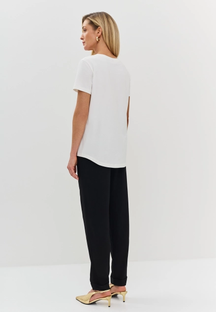 Футболка из эластичного хлопка с принтом