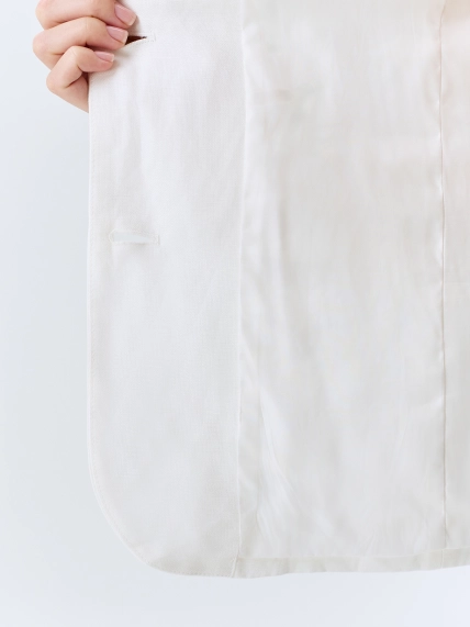 Льняной однобортный жакет