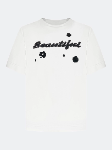 Футболка с декором 3D