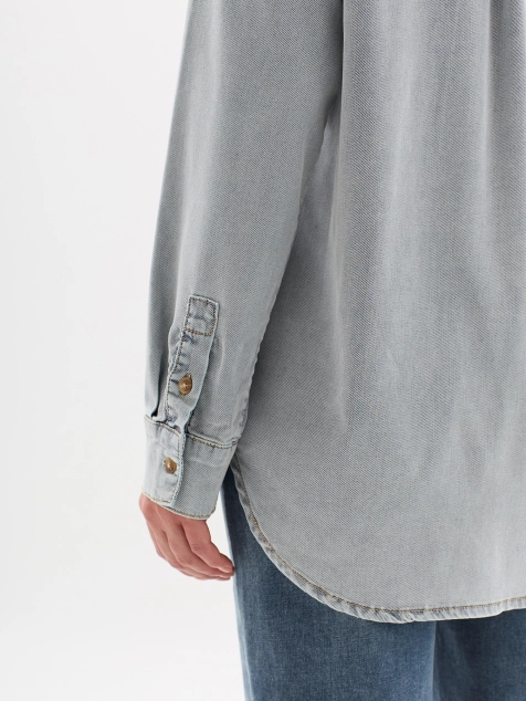 Рубашка с эффектом мраморной варки