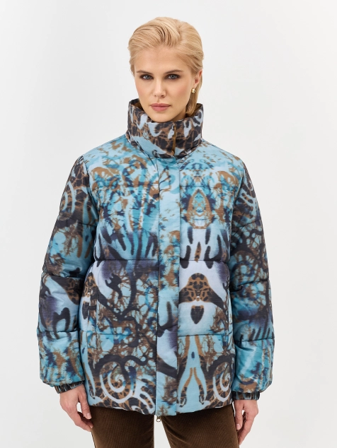 Яркая куртка с дизайнерским принтом