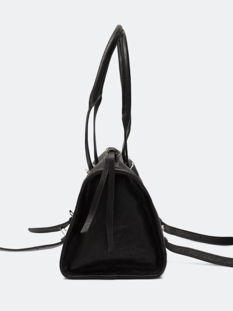 Сумка- багет из натуральной кожи