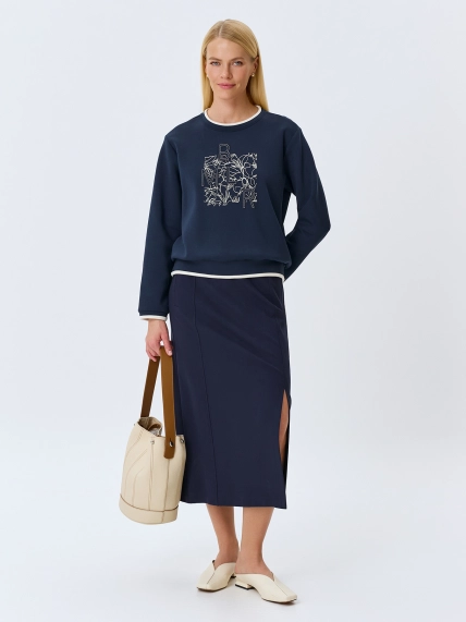 Свитшот с графичным принтом