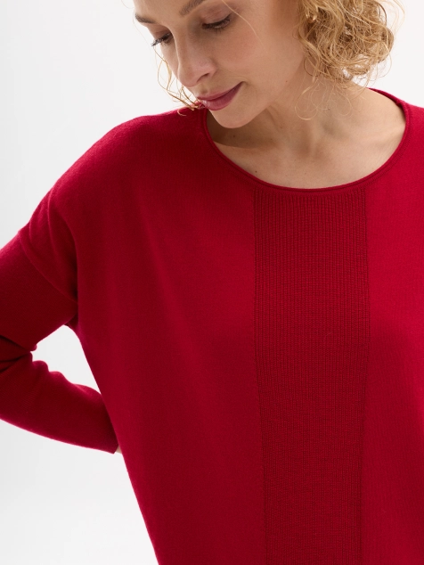 Вязаный свитшот с акцентным узором