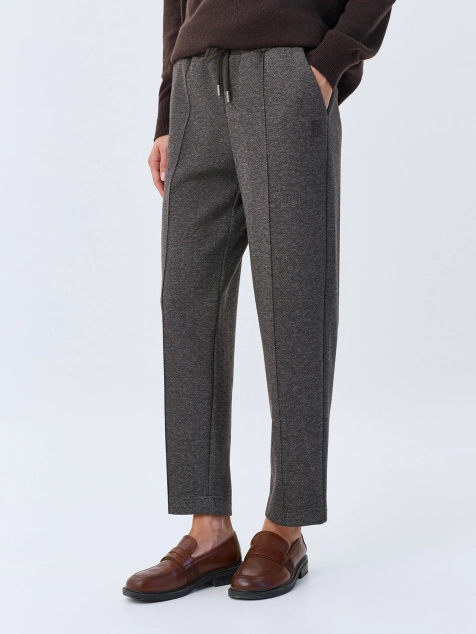 Трикотажные брюки с узором Herringbone