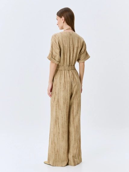 Легкий комбинезон из вискозы с крэш-эффектом