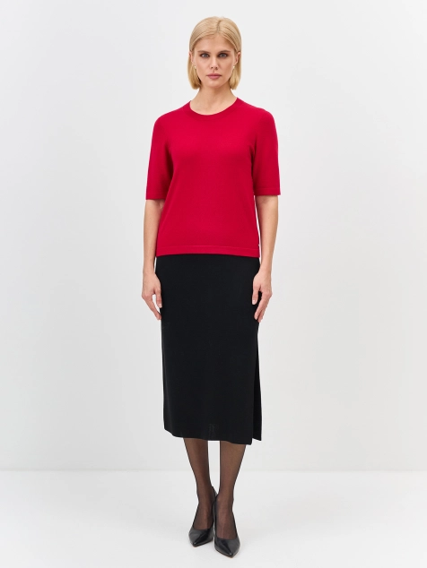 Базовый джемпер с короткими рукавами