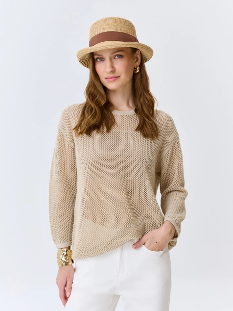 Шляпа-канотье с загнутыми вверх полями