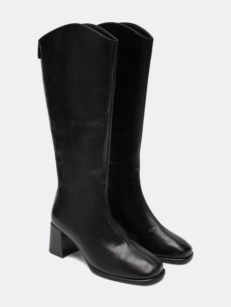 Классические сапоги из натуральной кожи