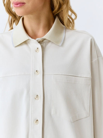 Жакет-рубашка из трикотажа