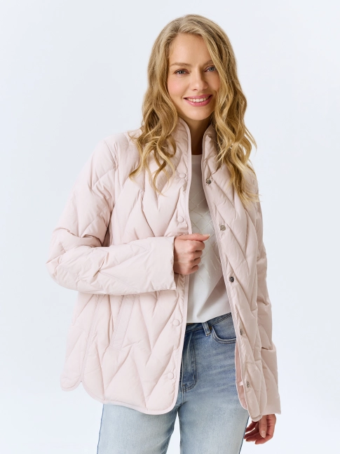 Легкая куртка с зигзагообразной стежкой