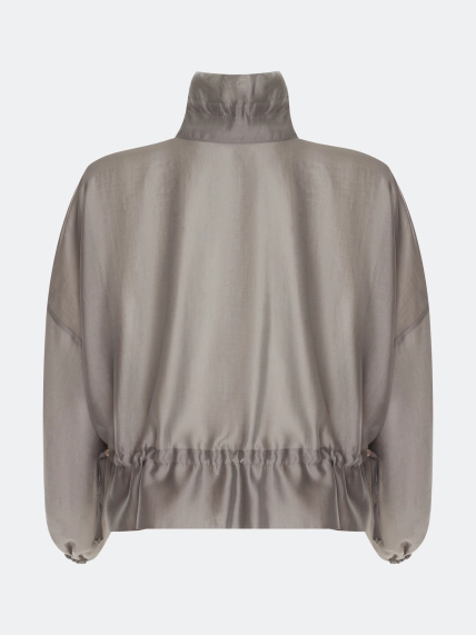 Полупрозрачный жакет из тенселя