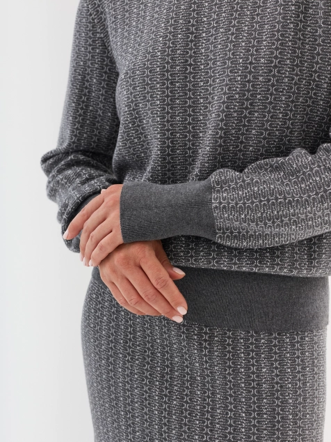 Жаккардовый джемпер с кашемиром