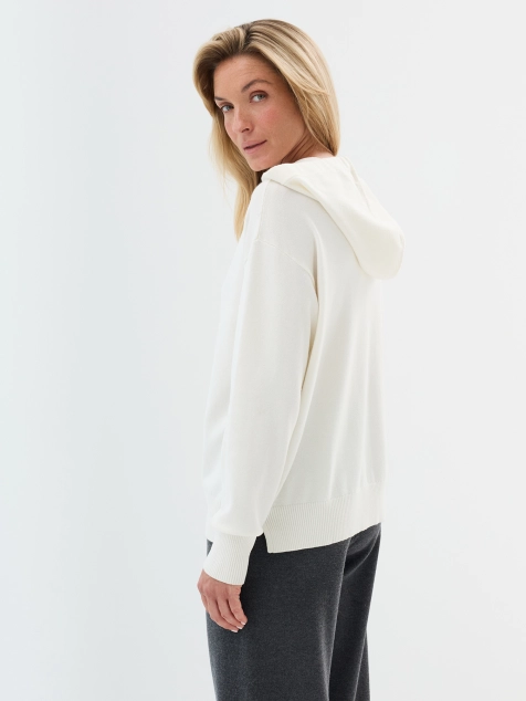 Мягкий худи с  метализированной вышивкой