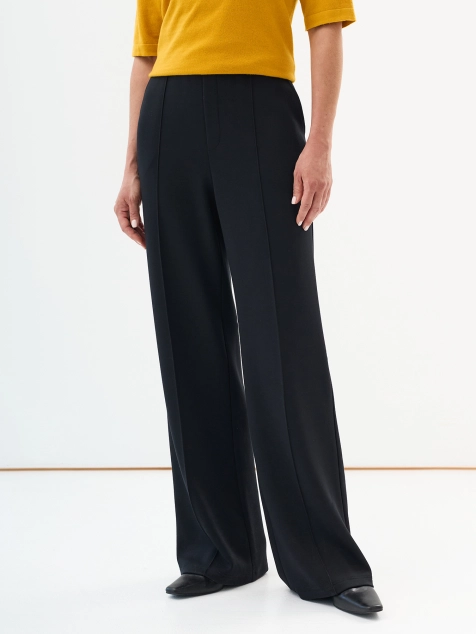 Базовые трикотажные брюки свободного силуэта