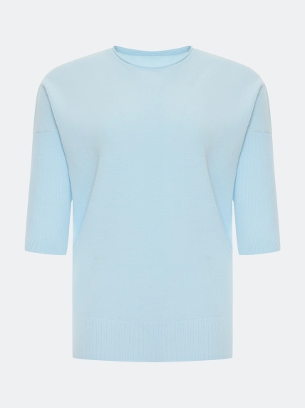 Джемпер с пайетками из модала