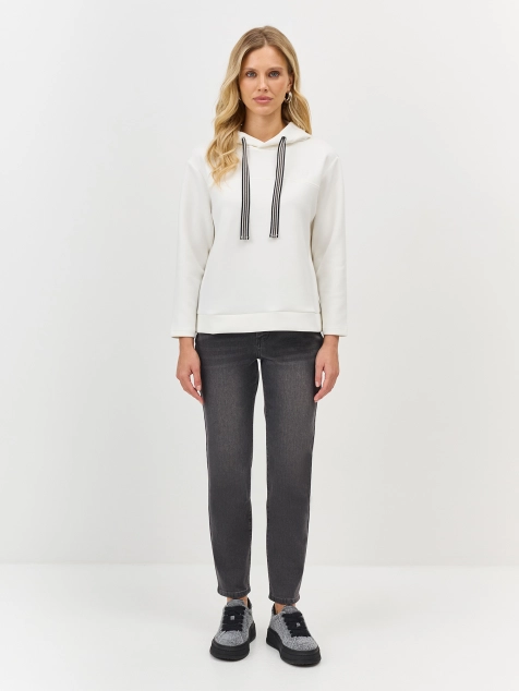 Графитовые джинсы с деликатной варкой