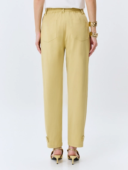 Брюки из тенселя с хлястиками