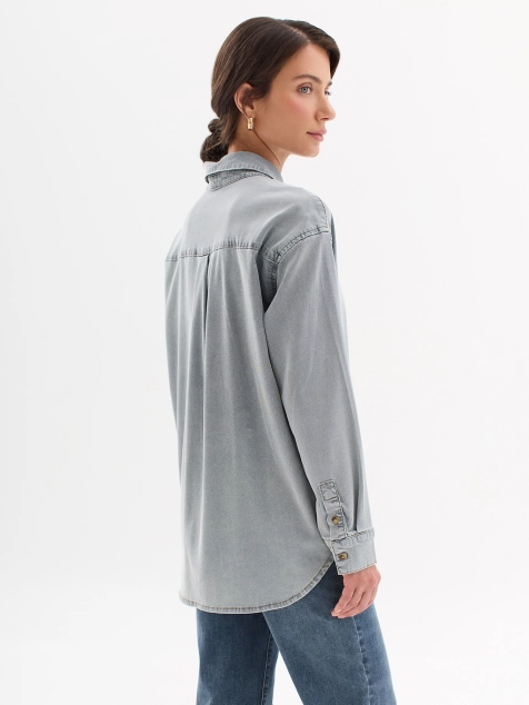 Рубашка с эффектом мраморной варки