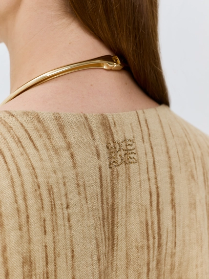 Легкий комбинезон из вискозы с крэш-эффектом