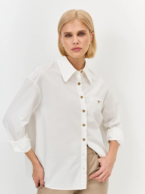 Oversize рубашка из 100% хлопка