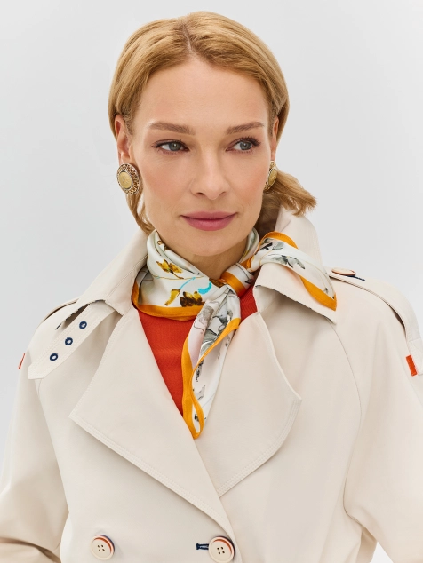 Шейный платок из натурального шелка