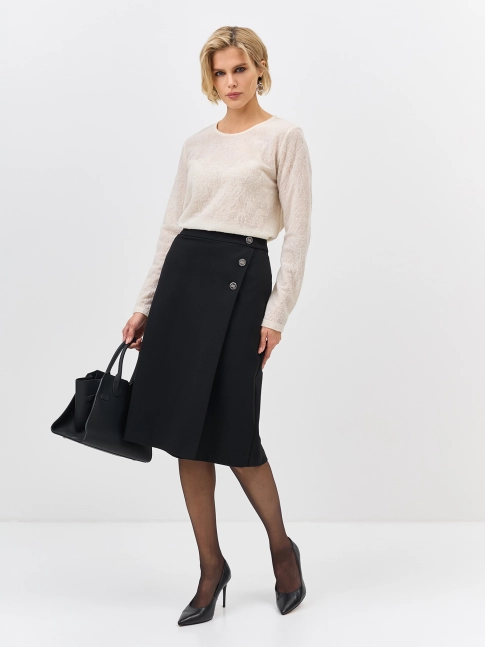 Юбка из джерси с имитацией запаха