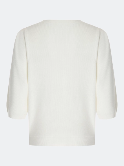 Джемпер с ажурной вязкой