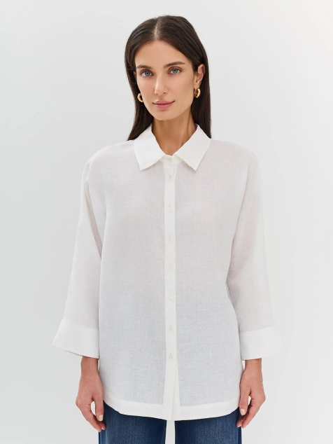 Базовая рубашка из 100% льна