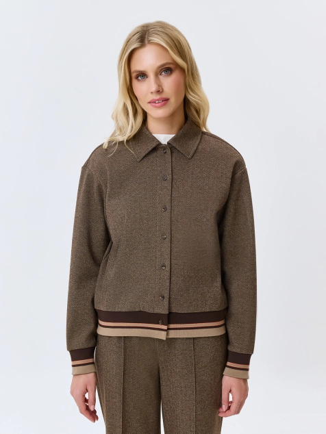 Жакет с узором Herringbone