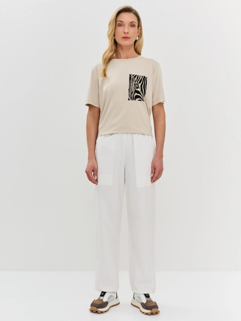 Свободные брюки из мягкого хлопка