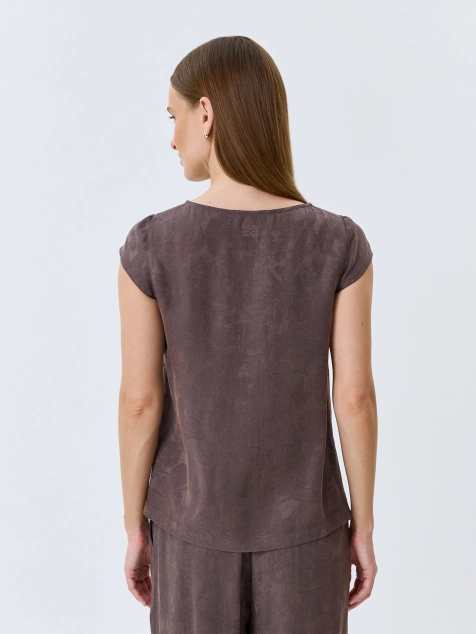 Жаккардовый топ из лиоцелла