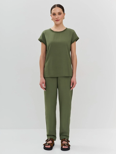 Джоггеры из вискозного шелка